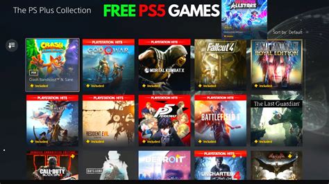 Are all games free on PS5?